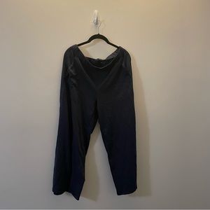 Eileen Fisher Sleep Pants Medium Blue Navy Cropped